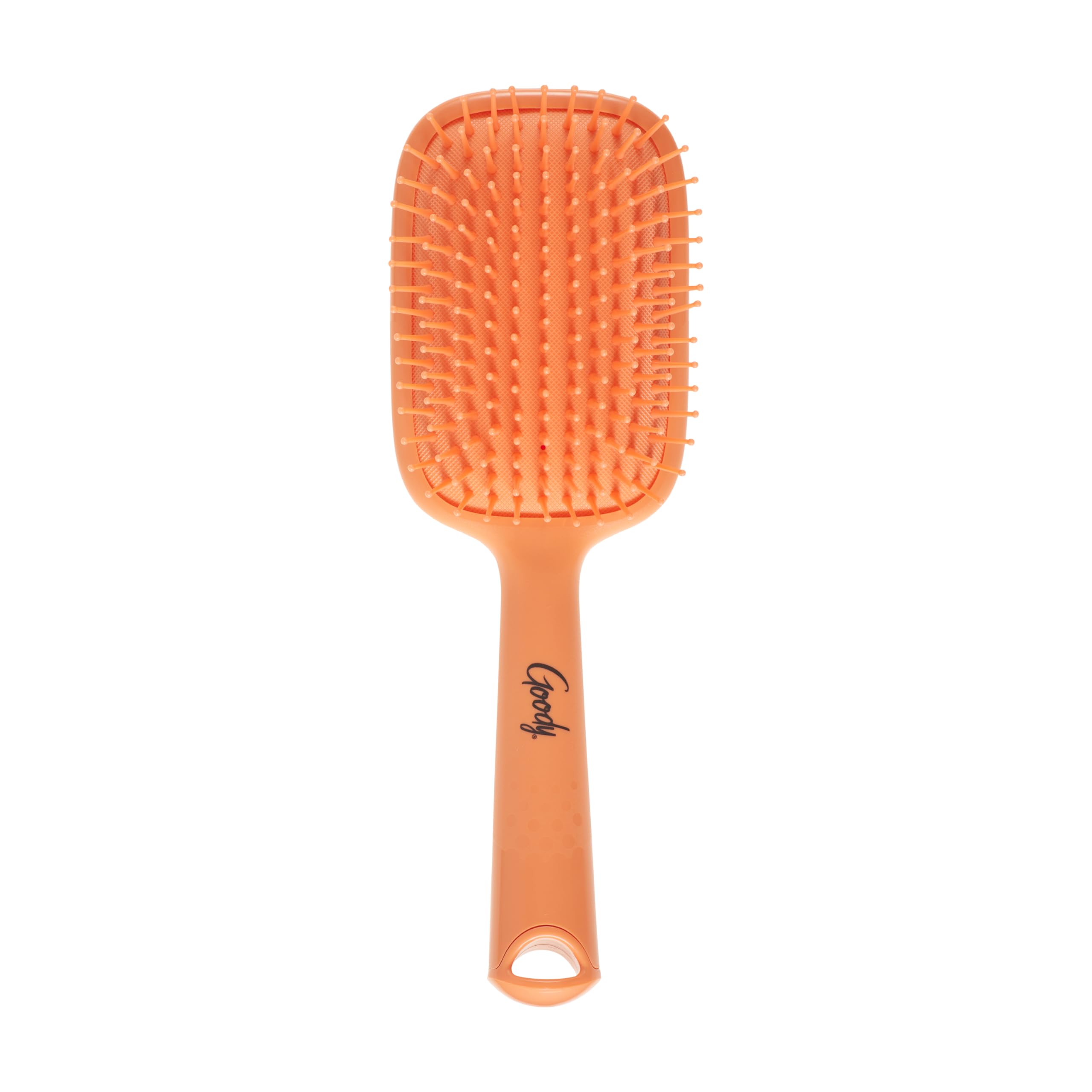 Goody detangler with rounded-tip bristles for thick hair.