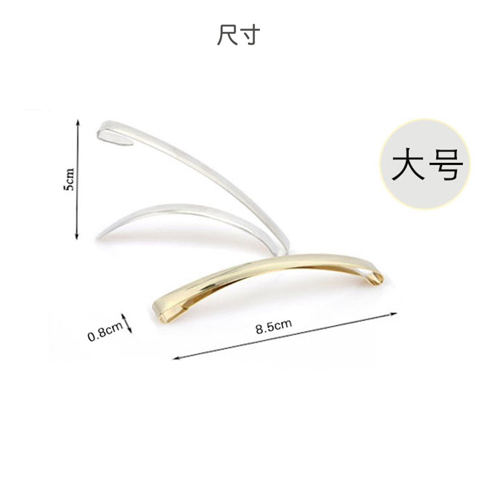 Goody Domed Tight Barrettes 3in back view for a subtle, reliable grip.