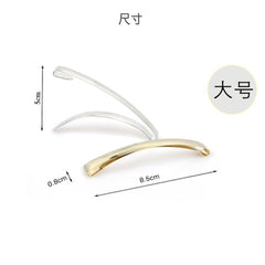 Goody Domed Tight Barrettes 3in back view for a subtle, reliable grip.
