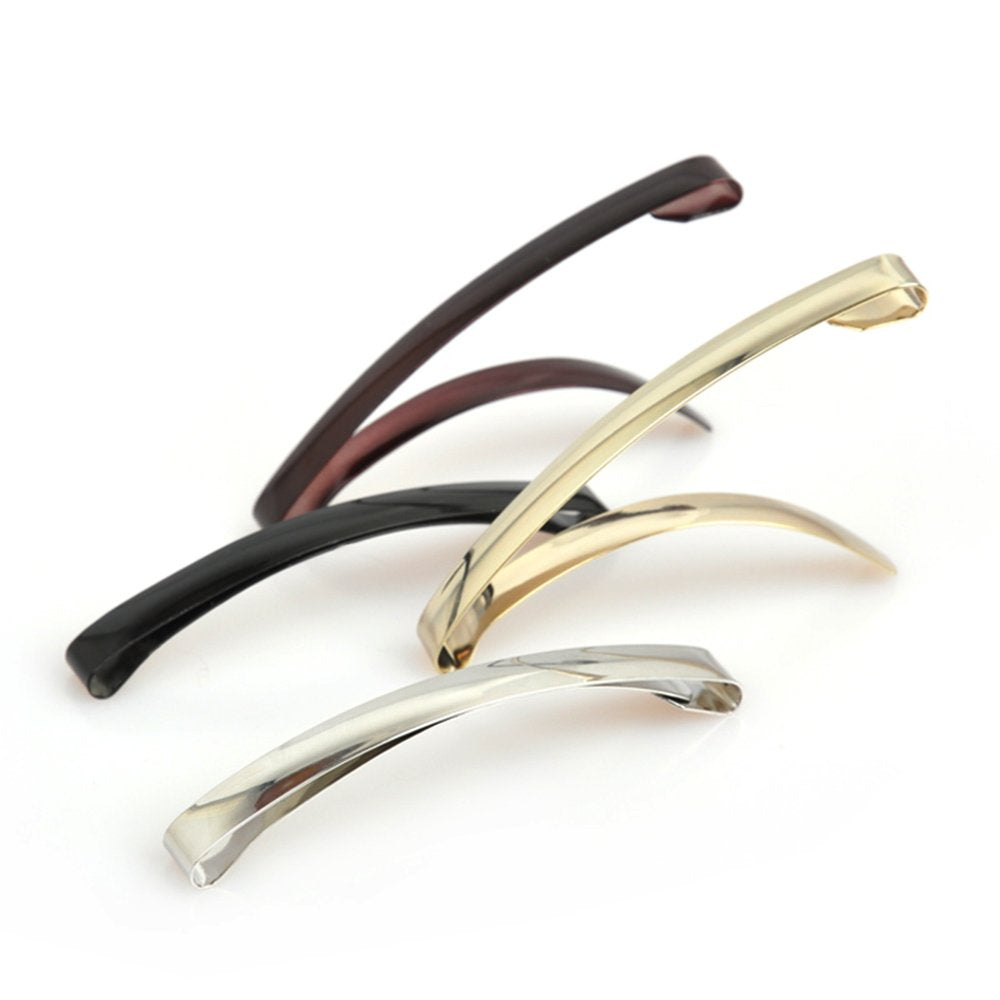 Goody Domed Tight Barrettes 3in side view offering discreet, comfortable styling.