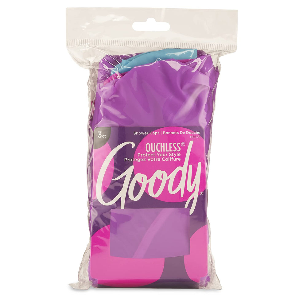 Goody Esenciales de Estilo Gorro de Ducha, paquete de 3 para proteger el peinado.