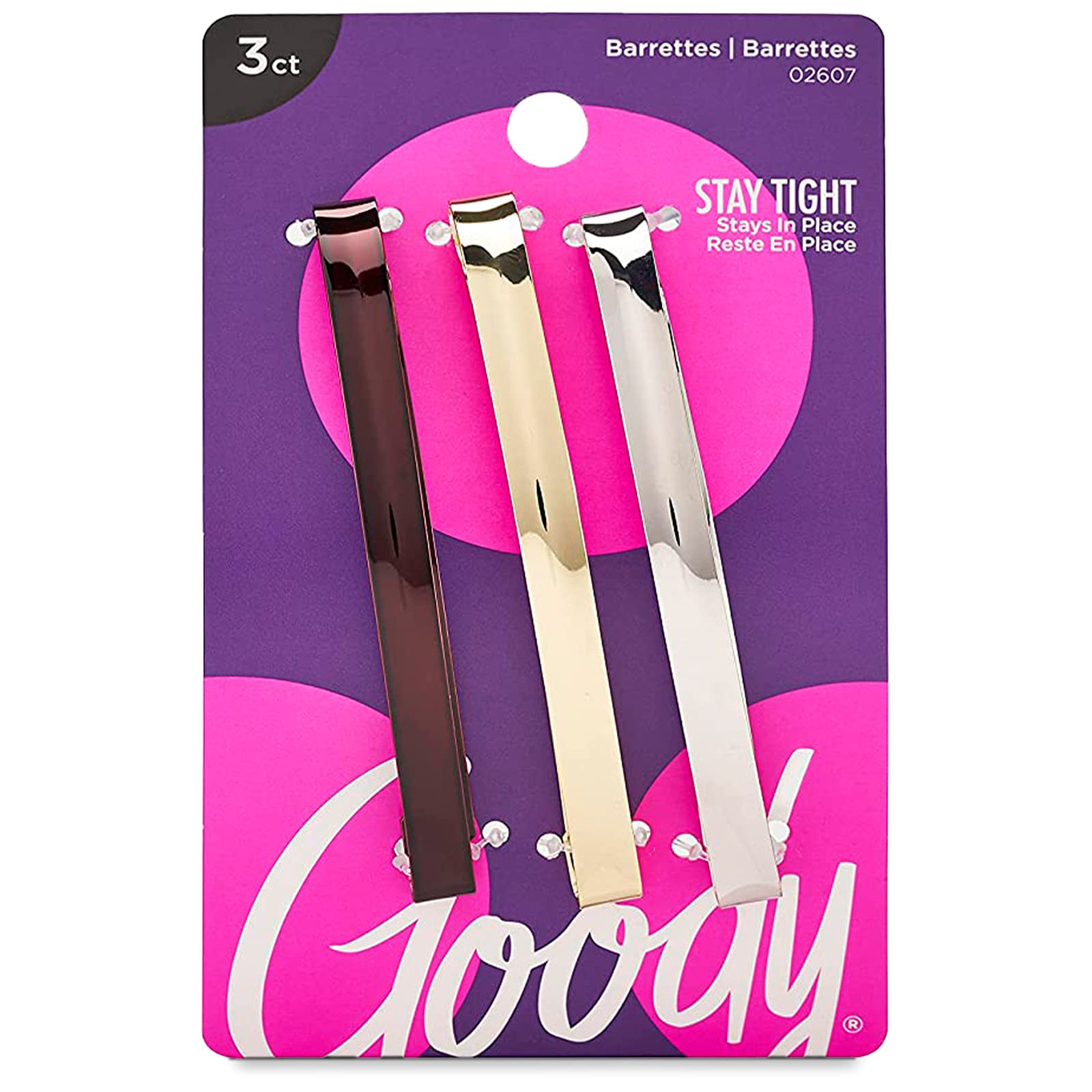 Goody horquillas, paquete de 3, sujetan el cabello con estilo y facilidad en cualquier ocasión.