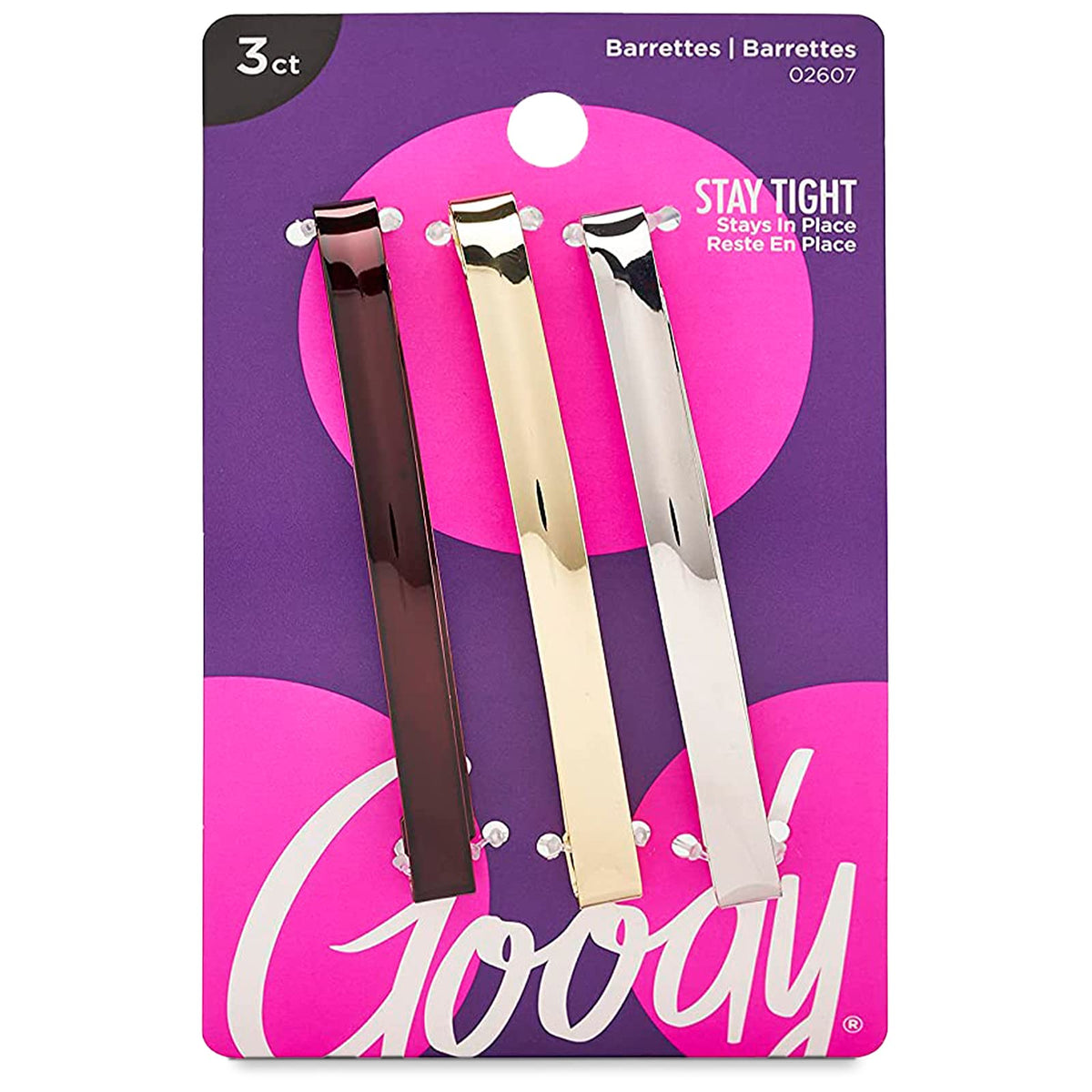 Goody horquillas, paquete de 3, sujetan el cabello con estilo y facilidad en cualquier ocasión.