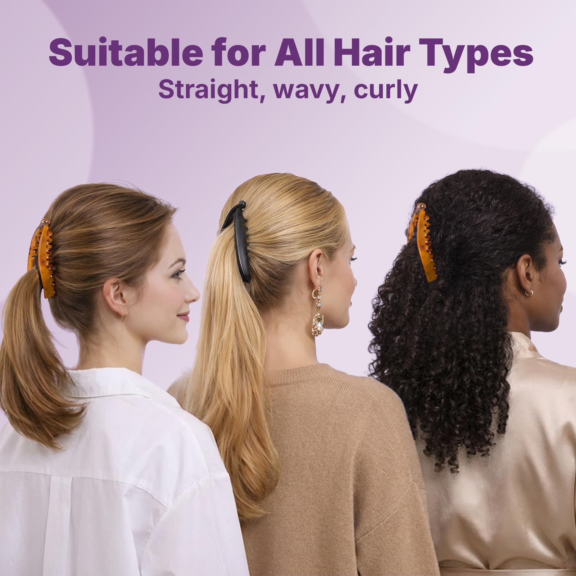 GOODY large banana clip creates quick, elegant updos for mornings.