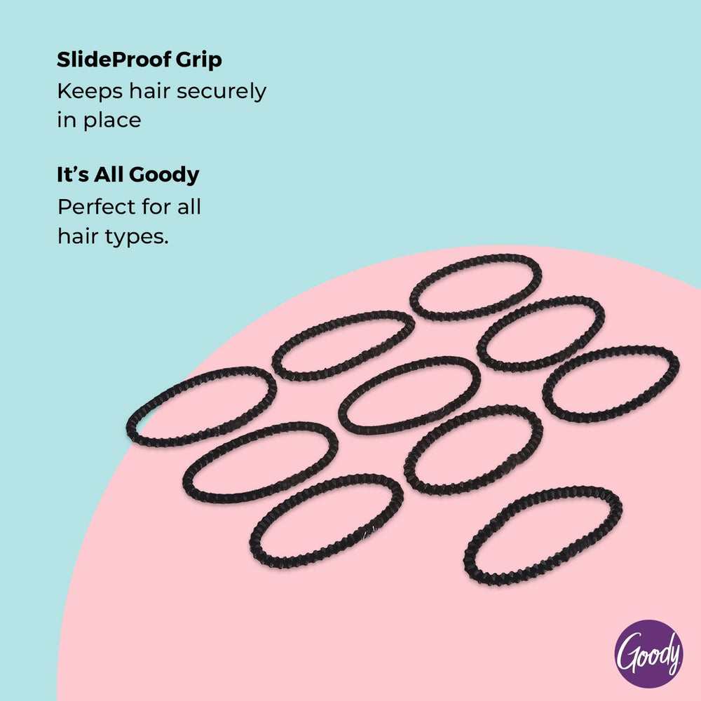 Goody Nonslip elastic braid detail highlights gentle grip for long-lasting style