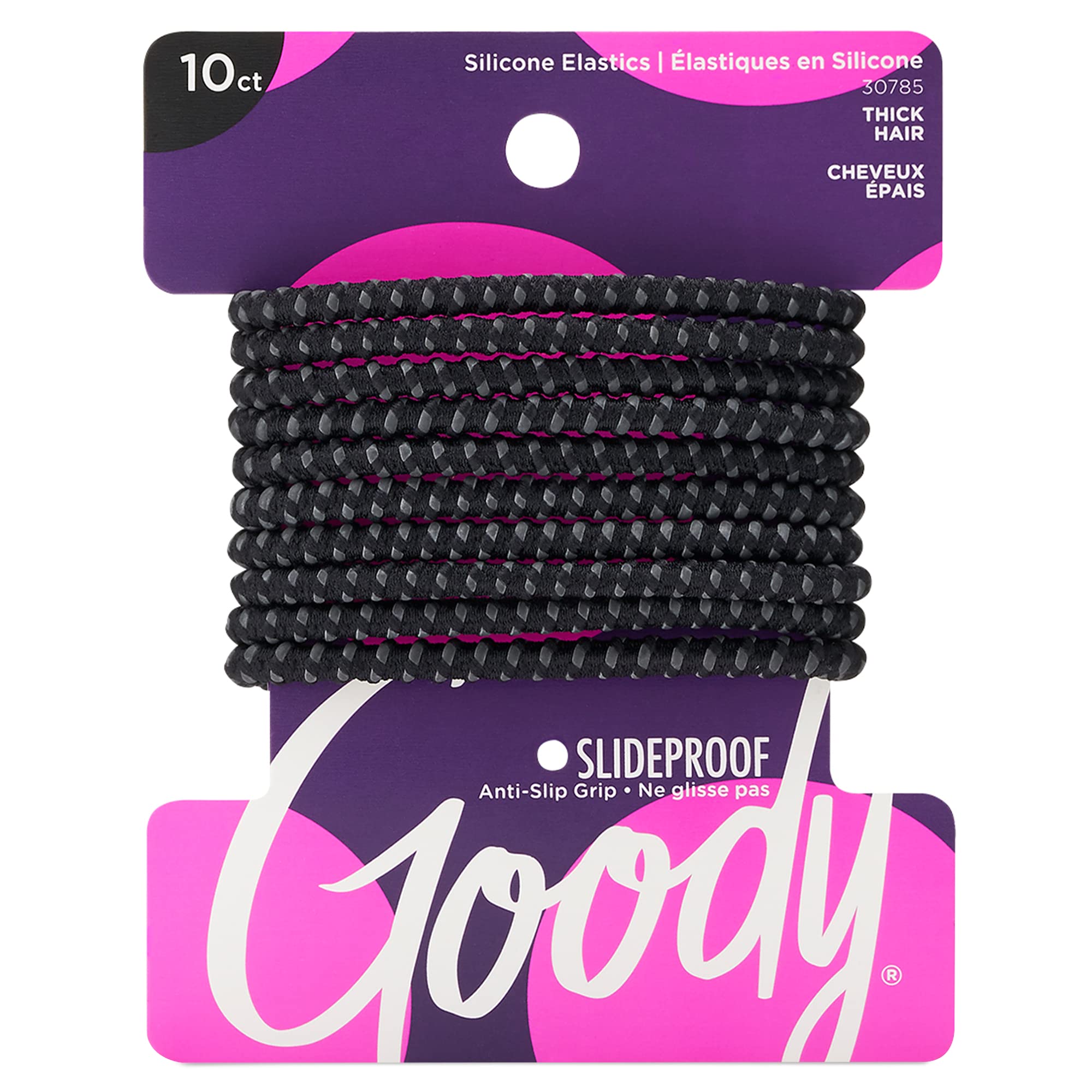 Goody Nonslip elastic closeup with anti-slip grip for secure all-day hold