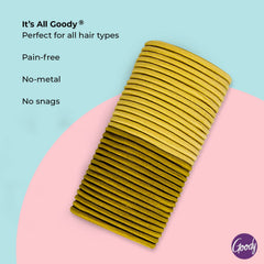Goody Ouchless elastic hair ties provide all-day comfort in blonde
