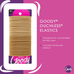 Goody Ouchless blonde elastics ideal for braided hairstyles