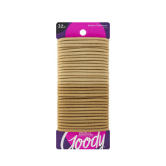 Goody Ouchless elastic hair ties in blonde packaging for easy styling