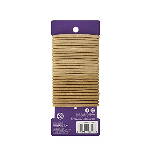Goody Ouchless blonde elastics used for a secure ponytail