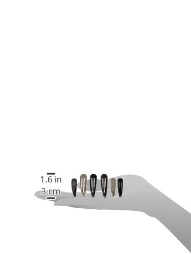 Pinzas contorno metal Goody, pack de doce piezas para todo el cabello.