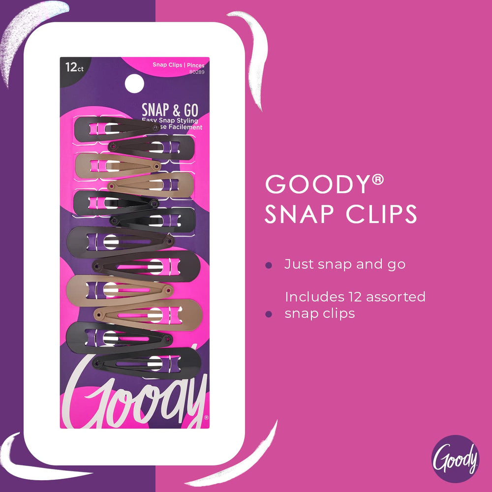 Pinzas contorno metal Goody, sujeción cómoda para todo el día.
