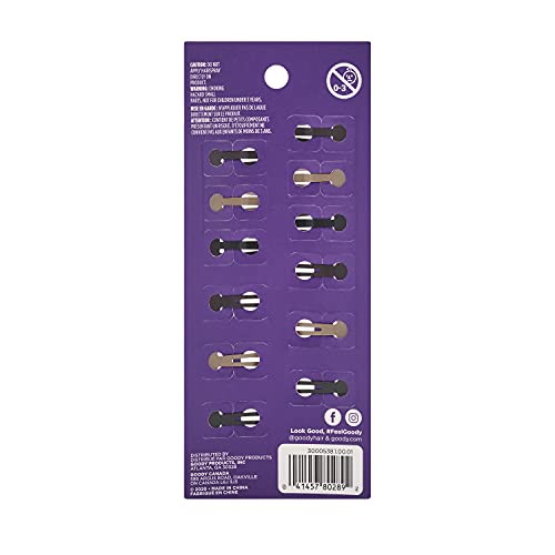 Pinzas contorno metal Goody, uso diario para peinados rápidos.