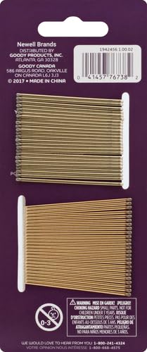 Goody SlideProof Bobby Pins high-gloss finish blends with hair