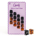 Goody SlideProof Mini Claw Clips – Secure, Stylish Hair Accessories for Fine Hair (16 Ct)