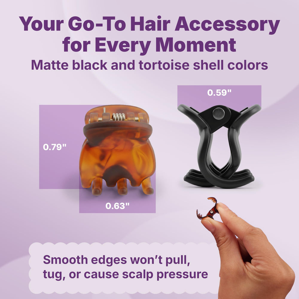 GOODY SlideProof Mini Clip uso diario: sujetan sin tirones en cabello fino