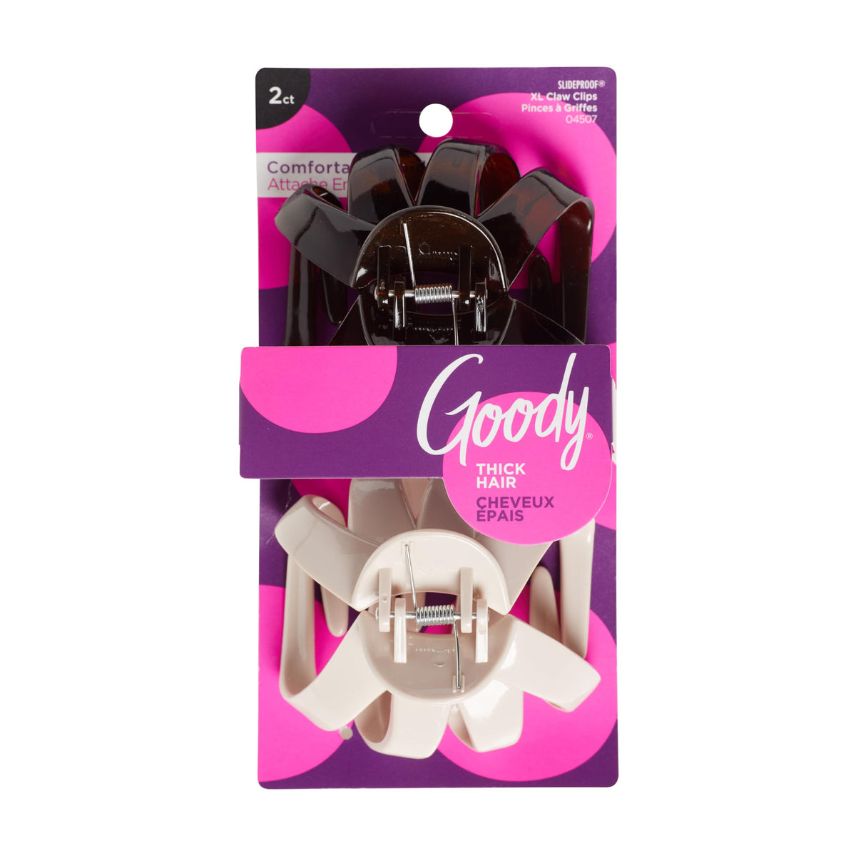 GOODY SlideProof Octopus Clip en tono neutro con agarre seguro para todo el día