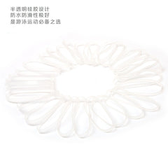 Goody SP 4mm latex elastic clear 30ct close-up showing smooth texture and resilience.