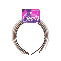 Goody Women's Classics Frost Headband in clear color keeps hair in place during workouts.