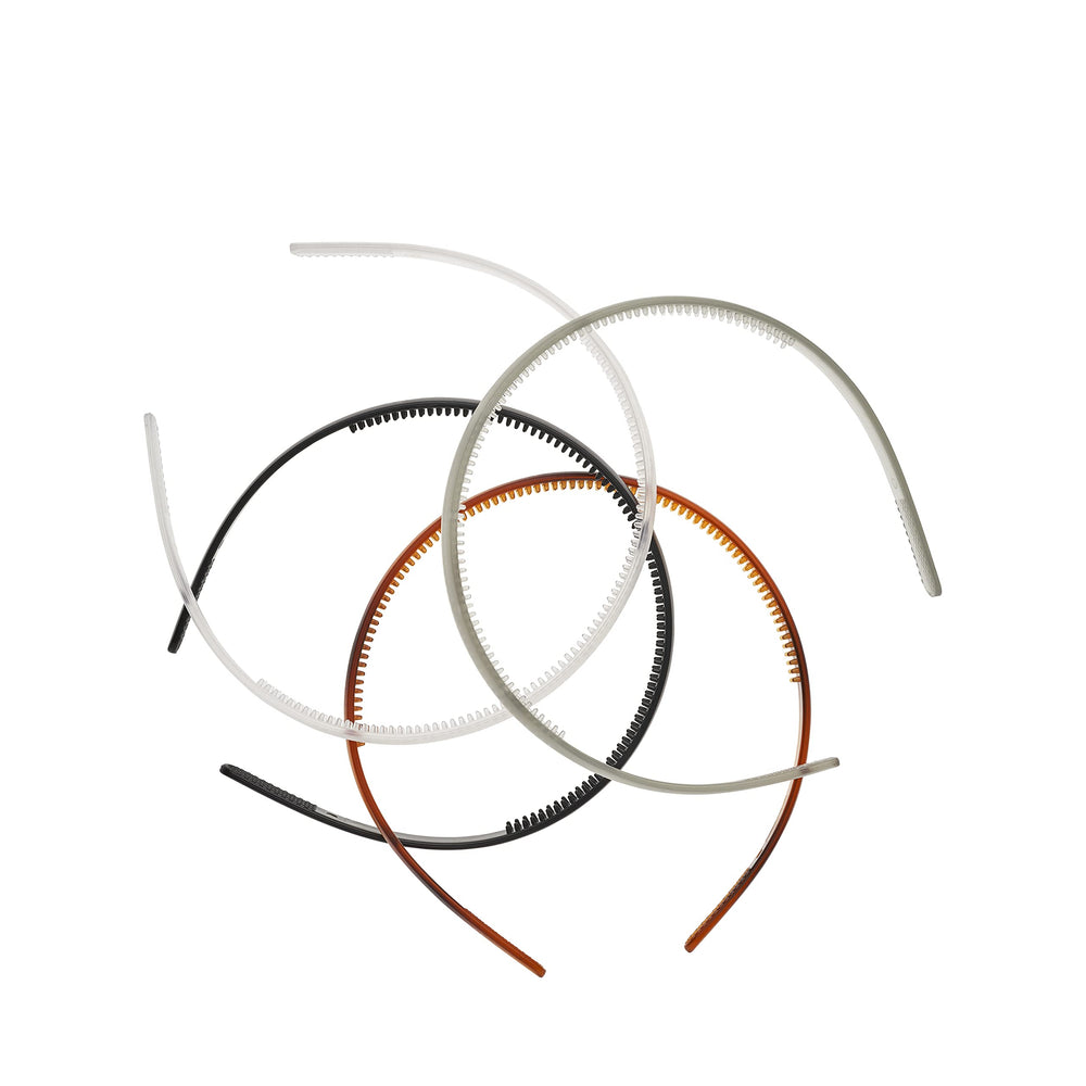 Goody Frost Headband in tort shade offers comfortable all-day wear for any hairstyle.