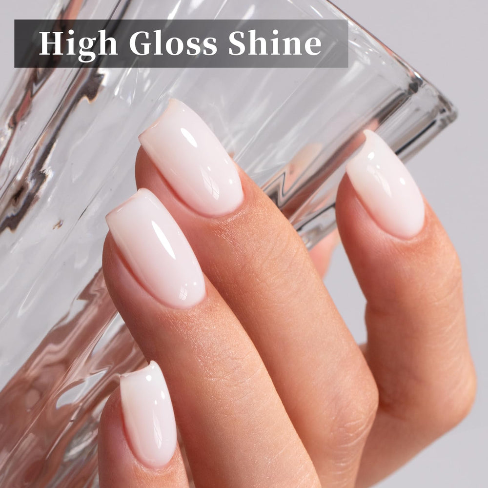Goolich gel blanco lechoso, acabado brillante y duradero