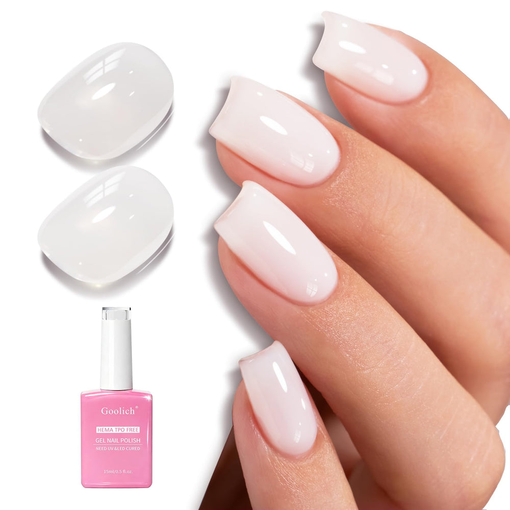 Goolich gel blanco lechoso, envase 15 ml, acabado translúcido y fácil de aplicar