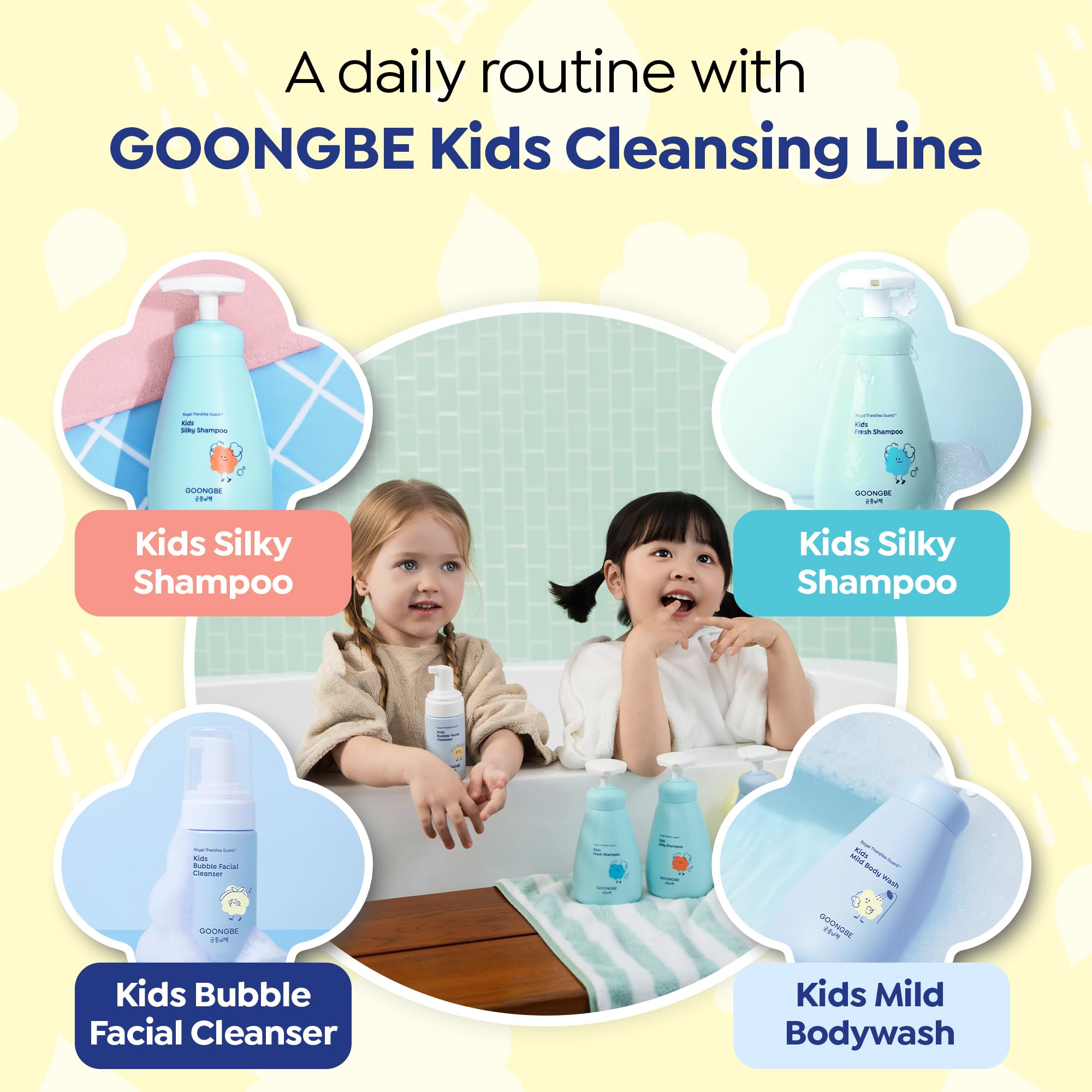 GOONGBE Kids Envase Práctico: tamaño 6,76 oz ideal para viajes.