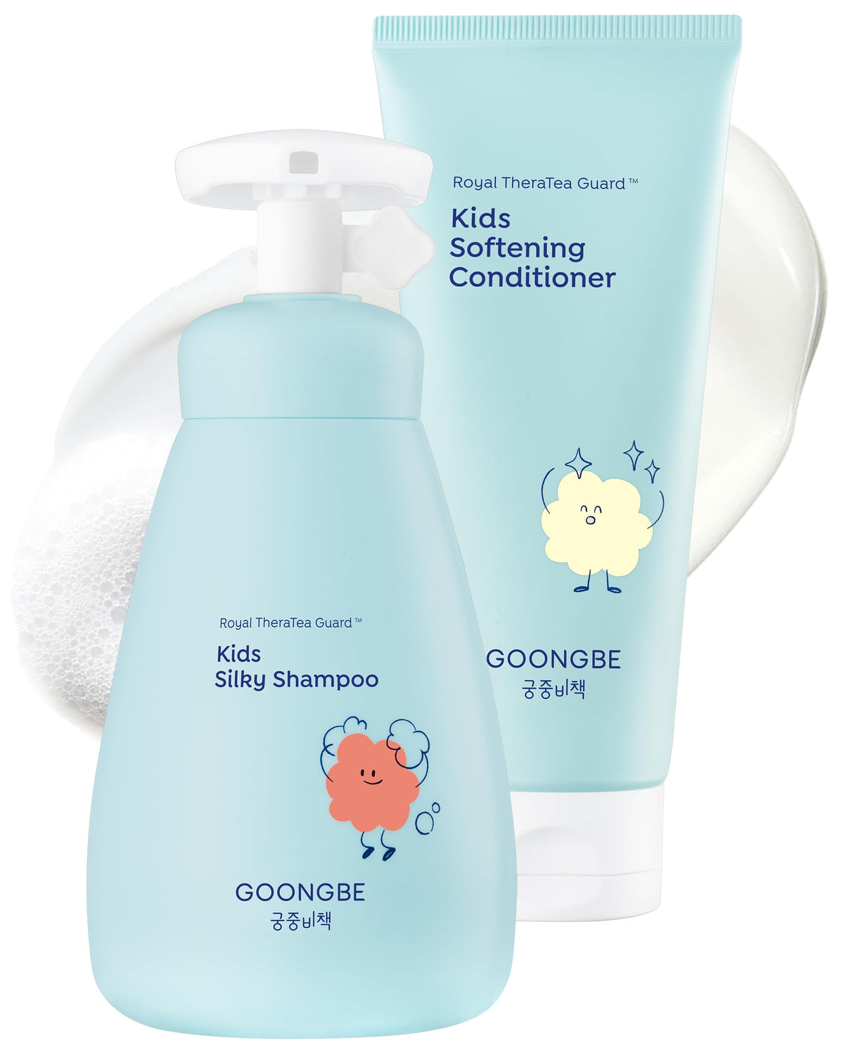 GOONGBE kids shampoo micellar detangling for smoother combing