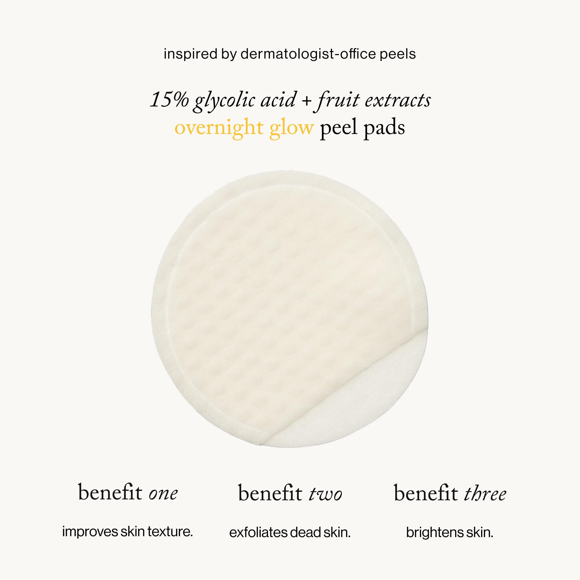 Goop Beauty dual-textured pads close-up showing exfoliation-ready surface