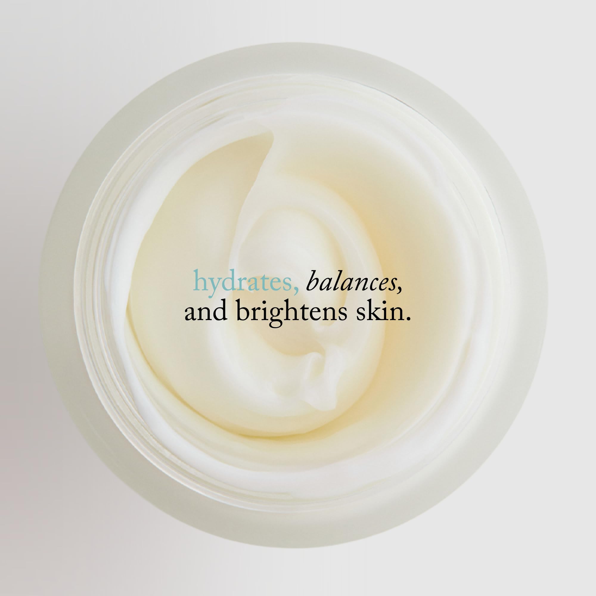 goop Beauty 72-Hour Hydrating Water Cream being massaged onto the face