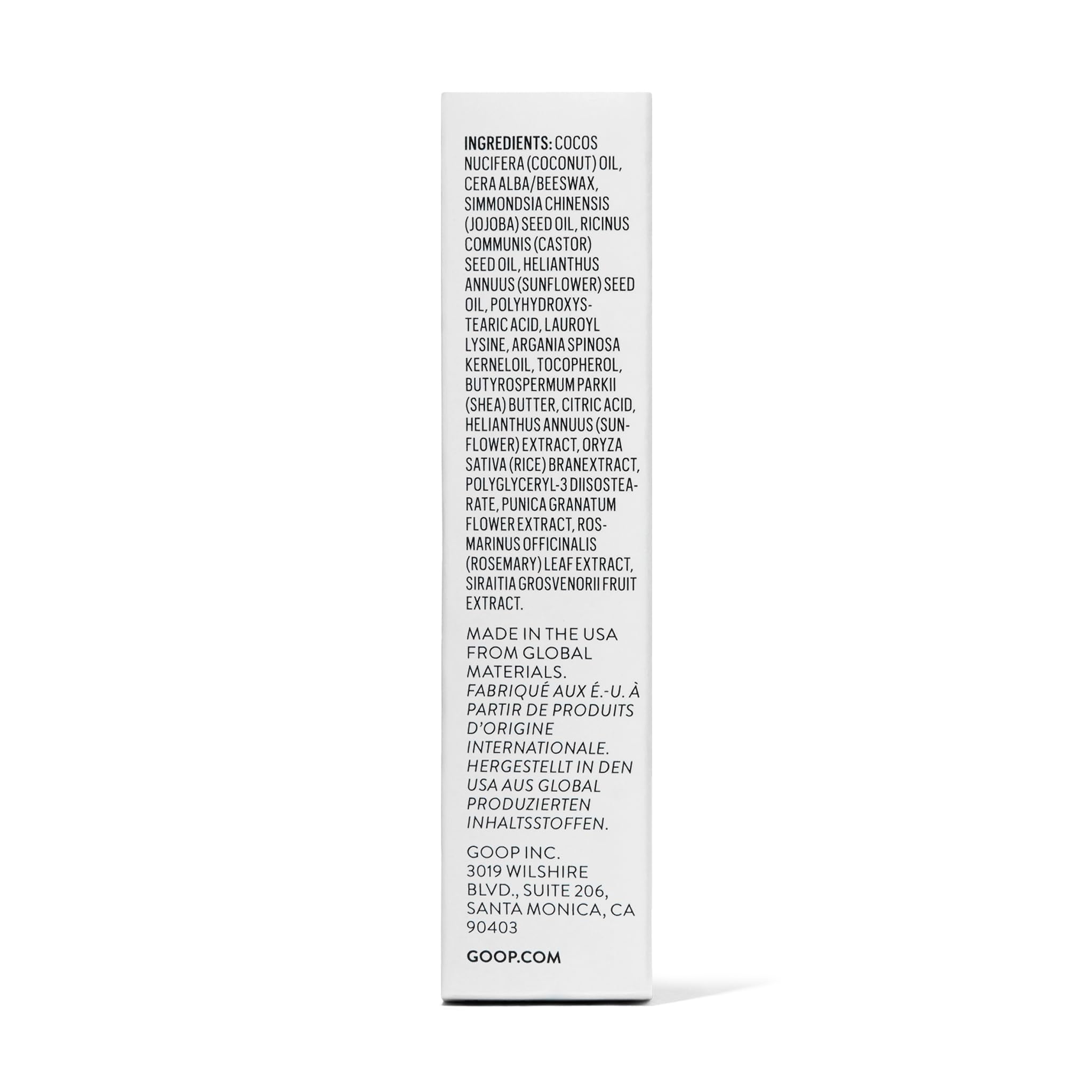 goop Beauty Clean Lip Balm application demonstrates simple, precise lip restoration.
