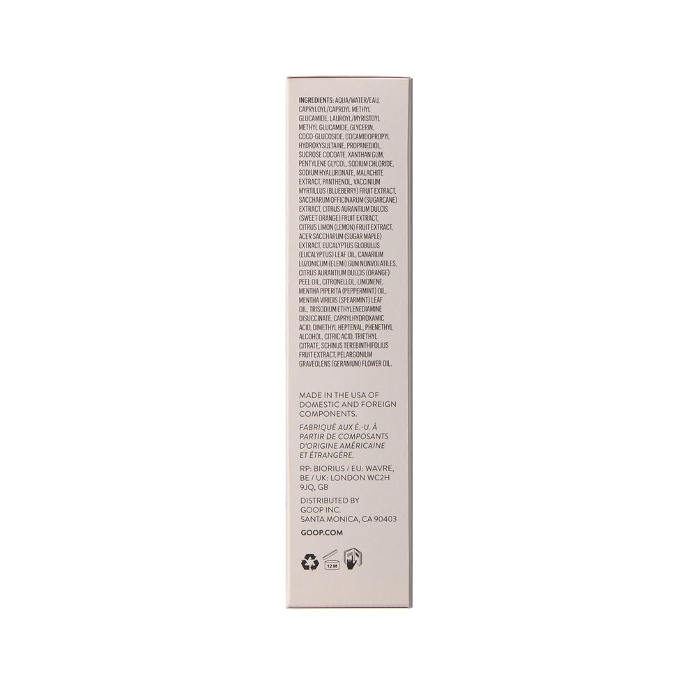 Goop Beauty Daily Detox Foaming Cleanser in a typical daily skincare routine