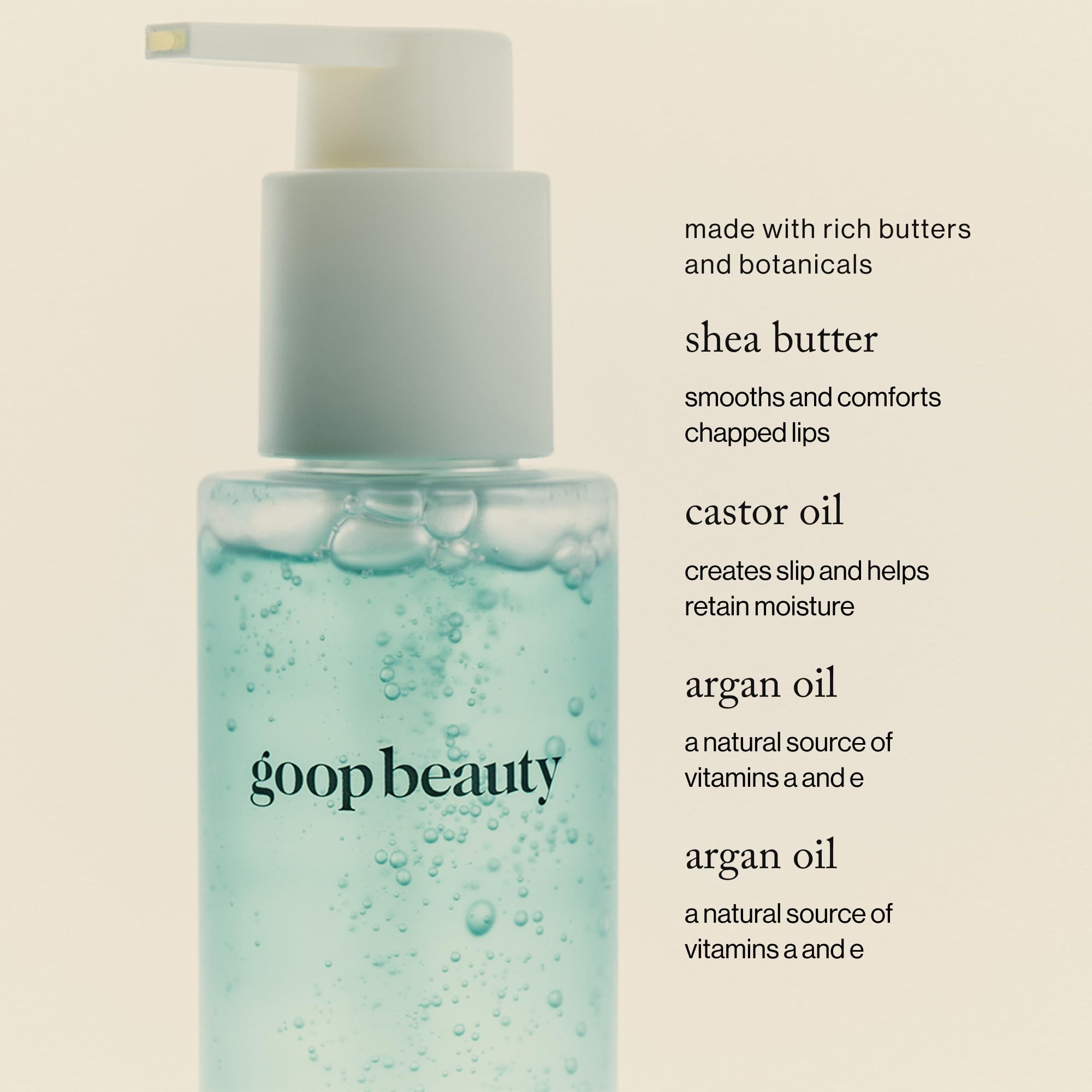 Goop Beauty Daily Detox Foaming Cleanser dispensing mechanism demonstrating daily-use design