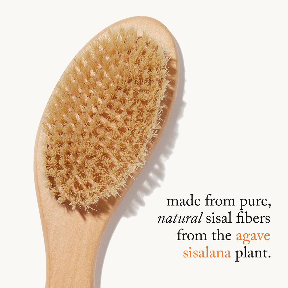 goop Beauty dry brush boosts circulation and energizes skin before shower