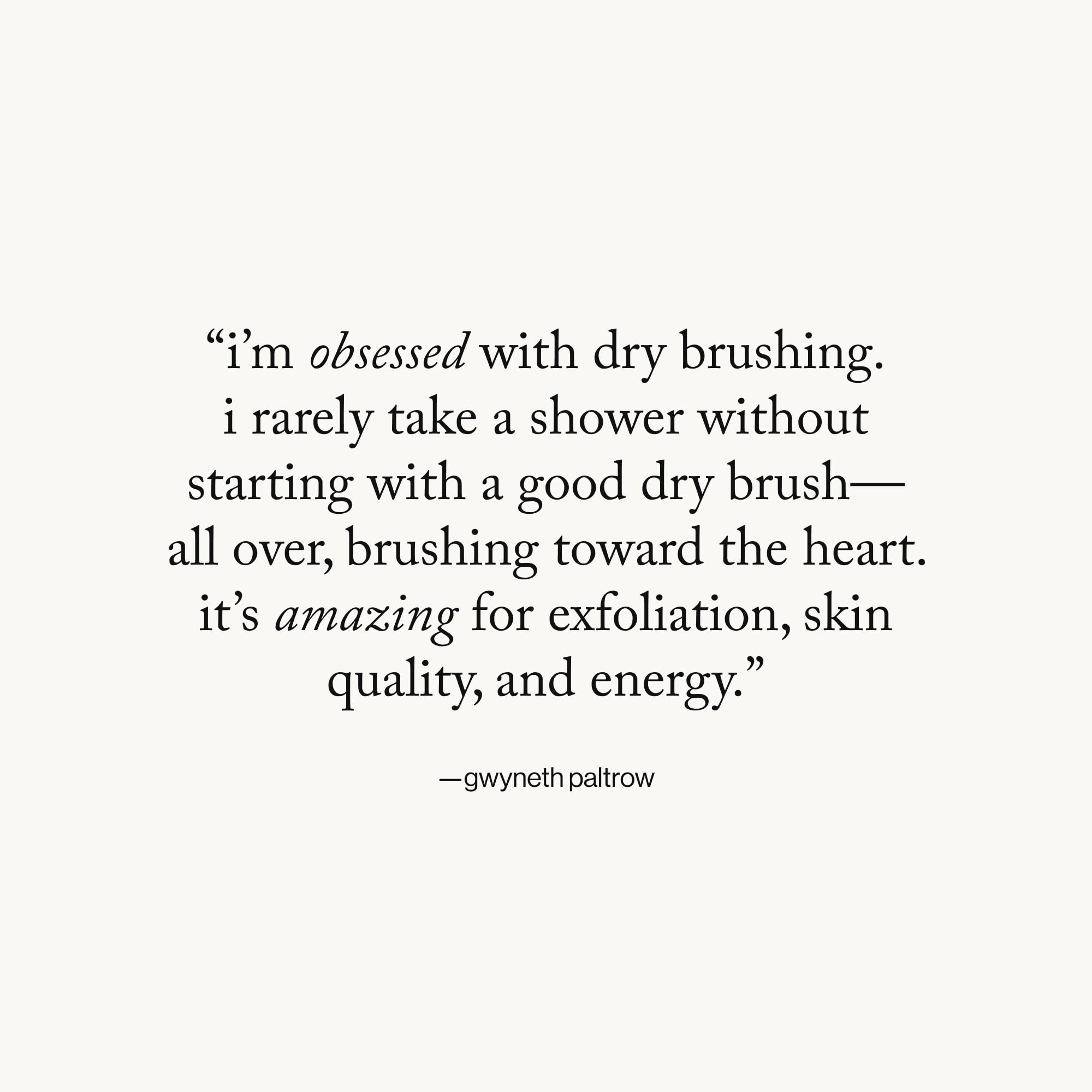 goop Beauty dry brush reveals smoother skin with consistent, mindful self-care