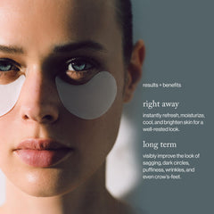 Goop Beauty Eye Masks VEOCEL Lyocell close-up shows breathable wear.