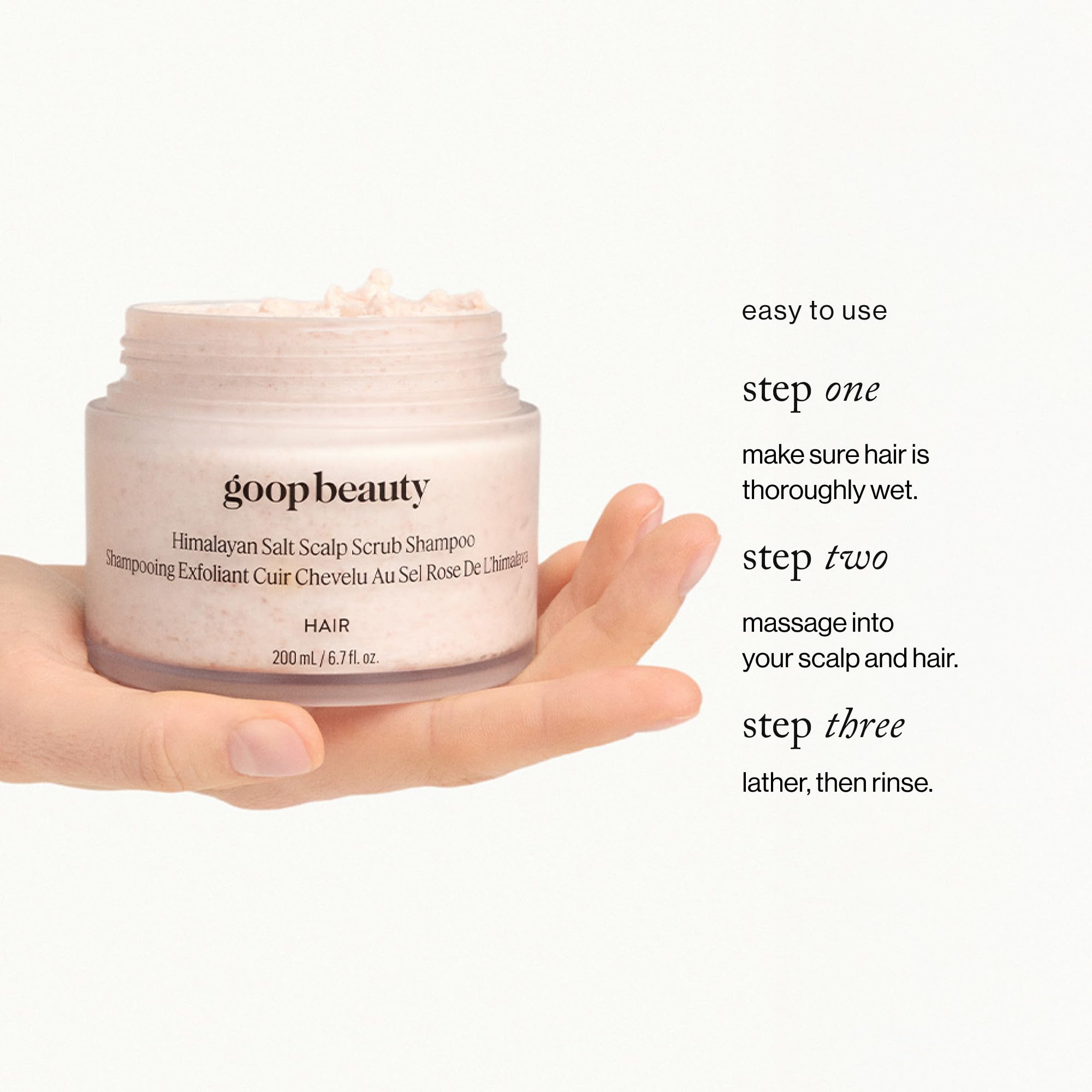 Goop Beauty Scalp Scrub Shampoo natural formulation free from parabens and sulfates