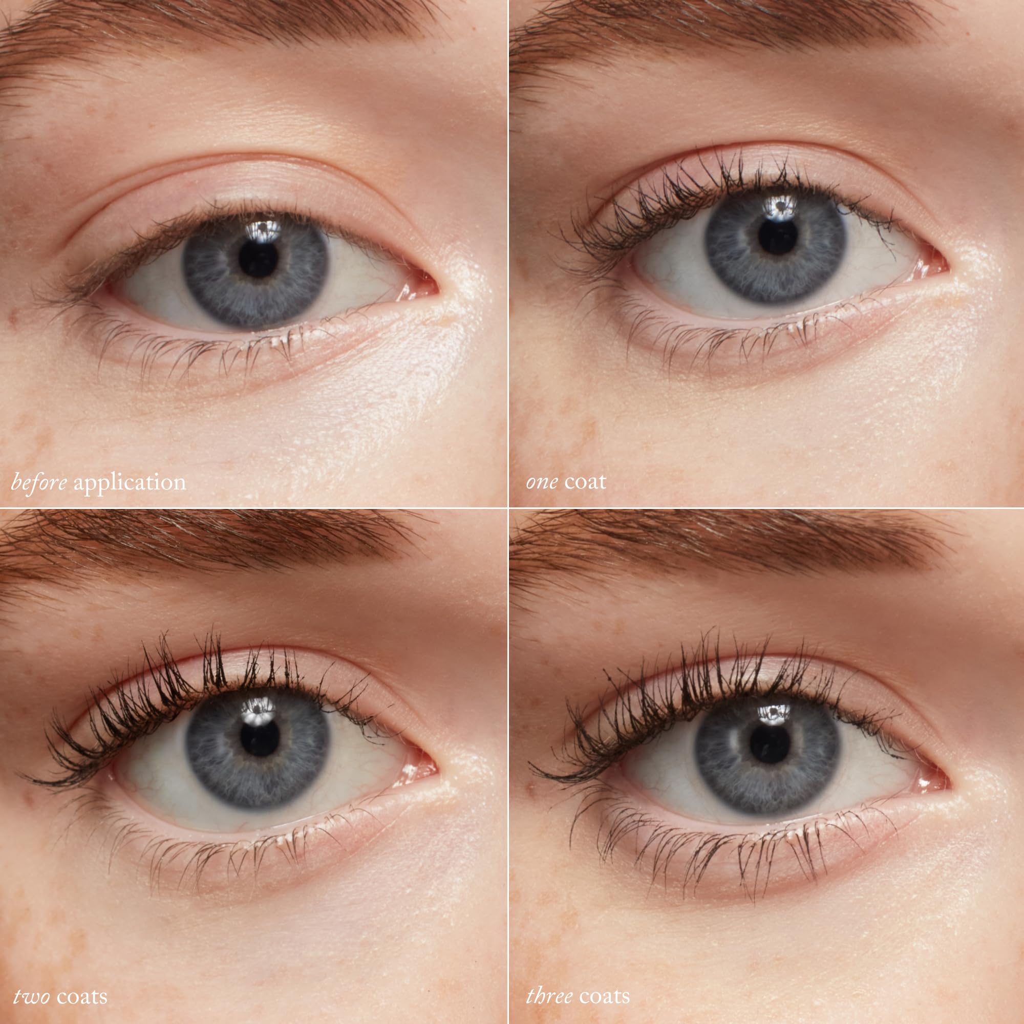 Goop Featherlash application from roots to tips for easy layering and definition.