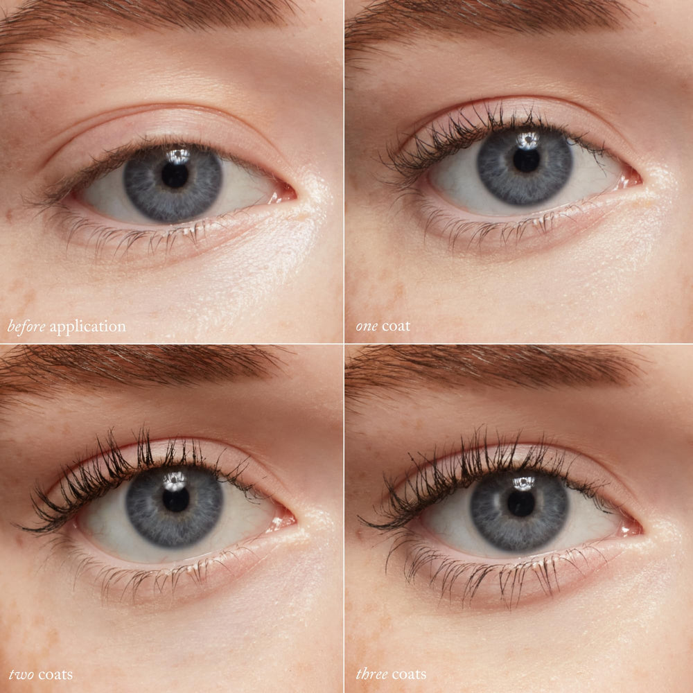 Goop Featherlash application from roots to tips for easy layering and definition.