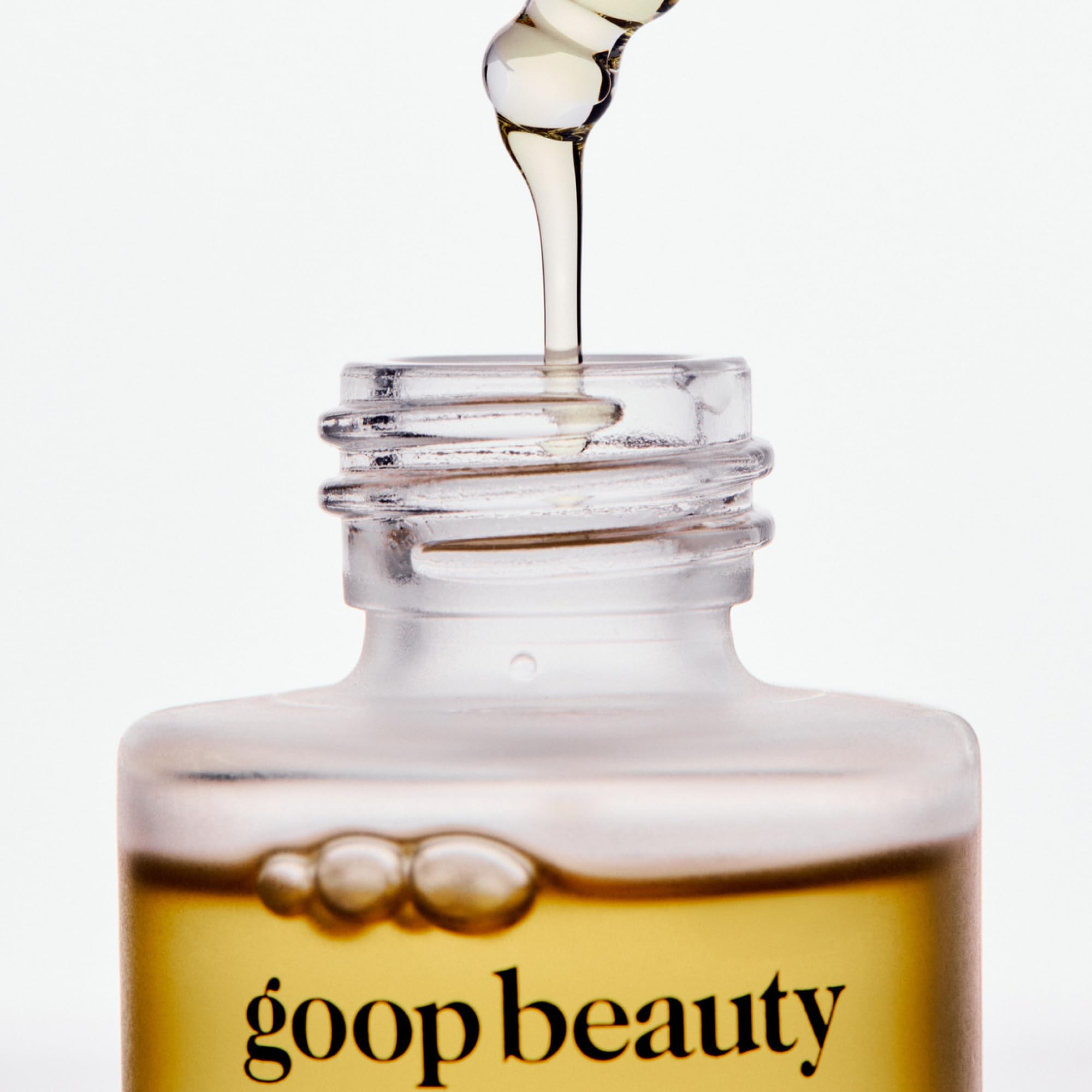 Goop Nutrient Face Oil bottle on clean, minimal packaging