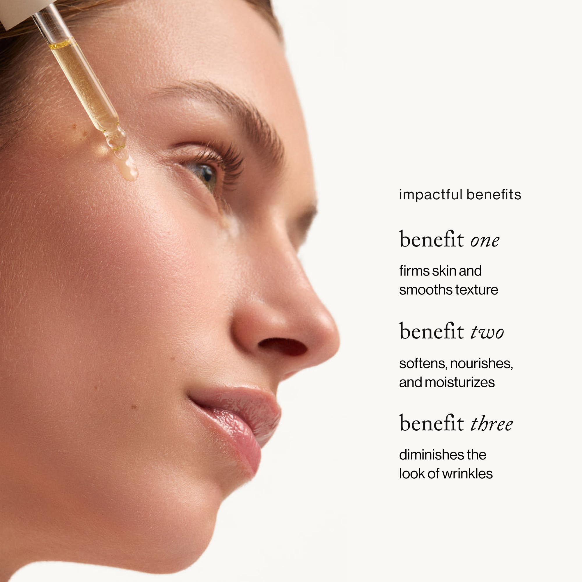 Goop Nutrient Face Oil close-up highlighting bakuchiol, cacay, and amla