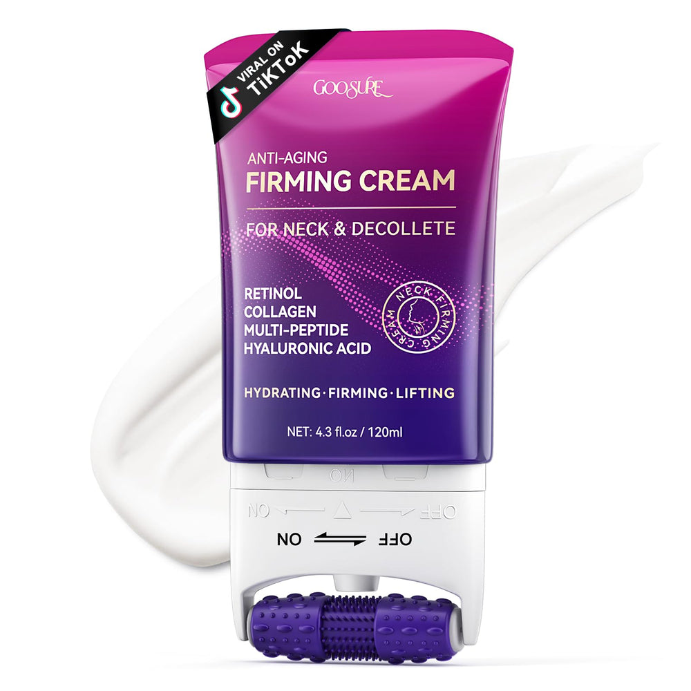GOOSURE crema cuello firme con rodillo integrado para aplicación suave