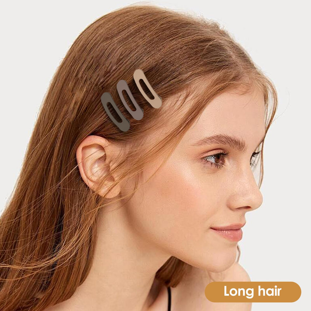 GOOWEAYY pinzas planas maquillaje, complemento para peinados rápidos.