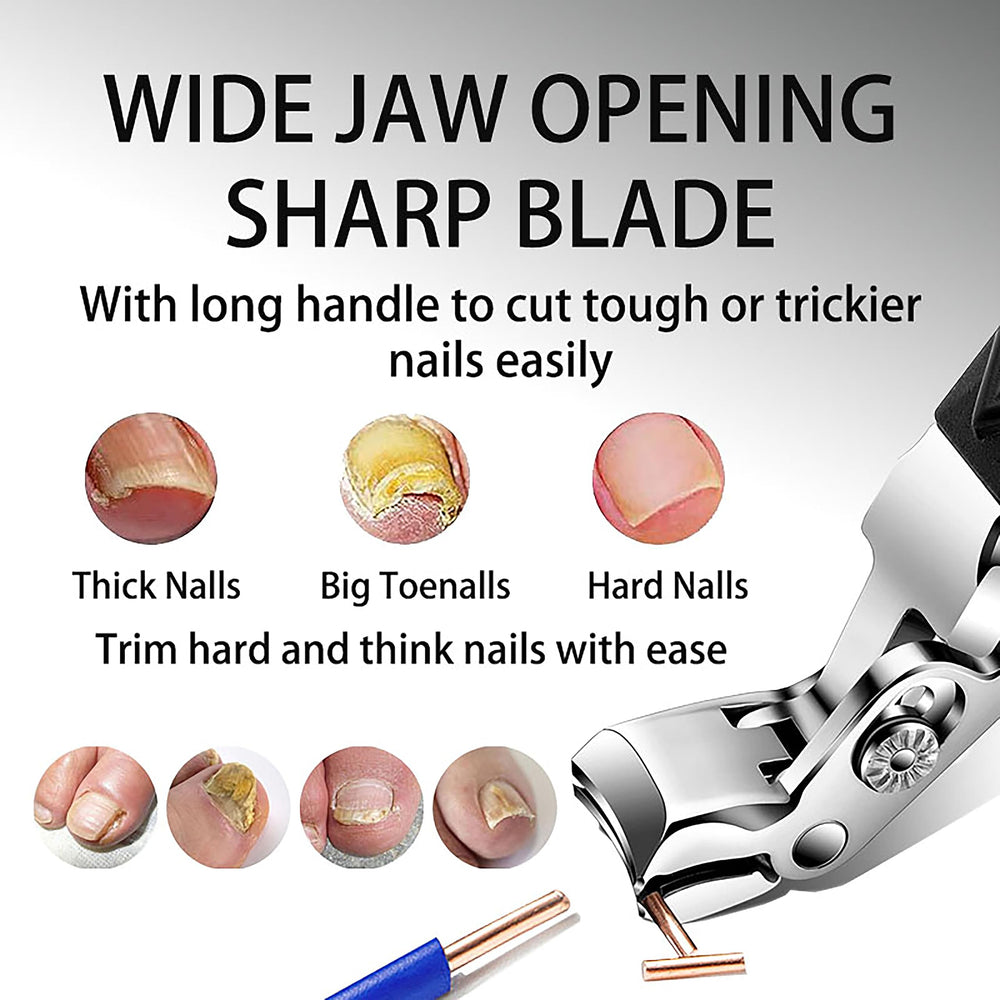 Goredny Orthoclip anti-splash shield keeps clipping contained during use.