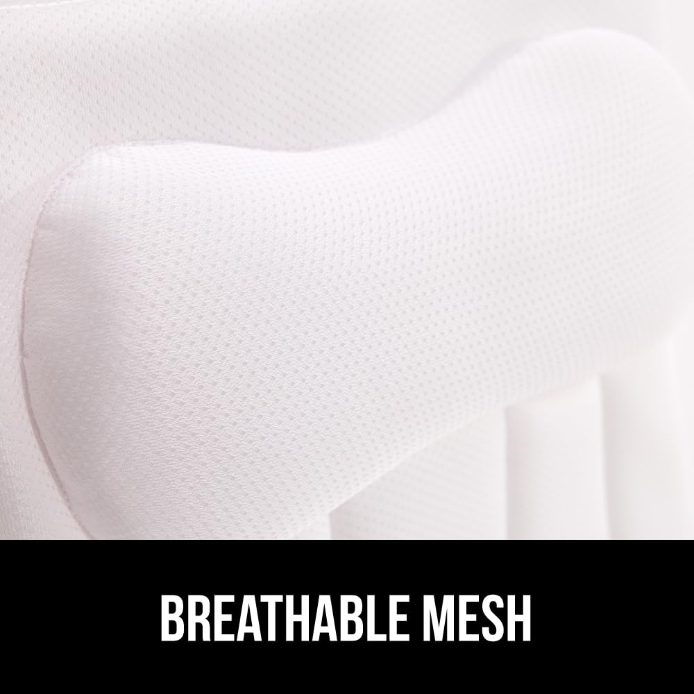GORILLA GRIP bath pillow hypoallergenic material is skin-friendly and gentle.