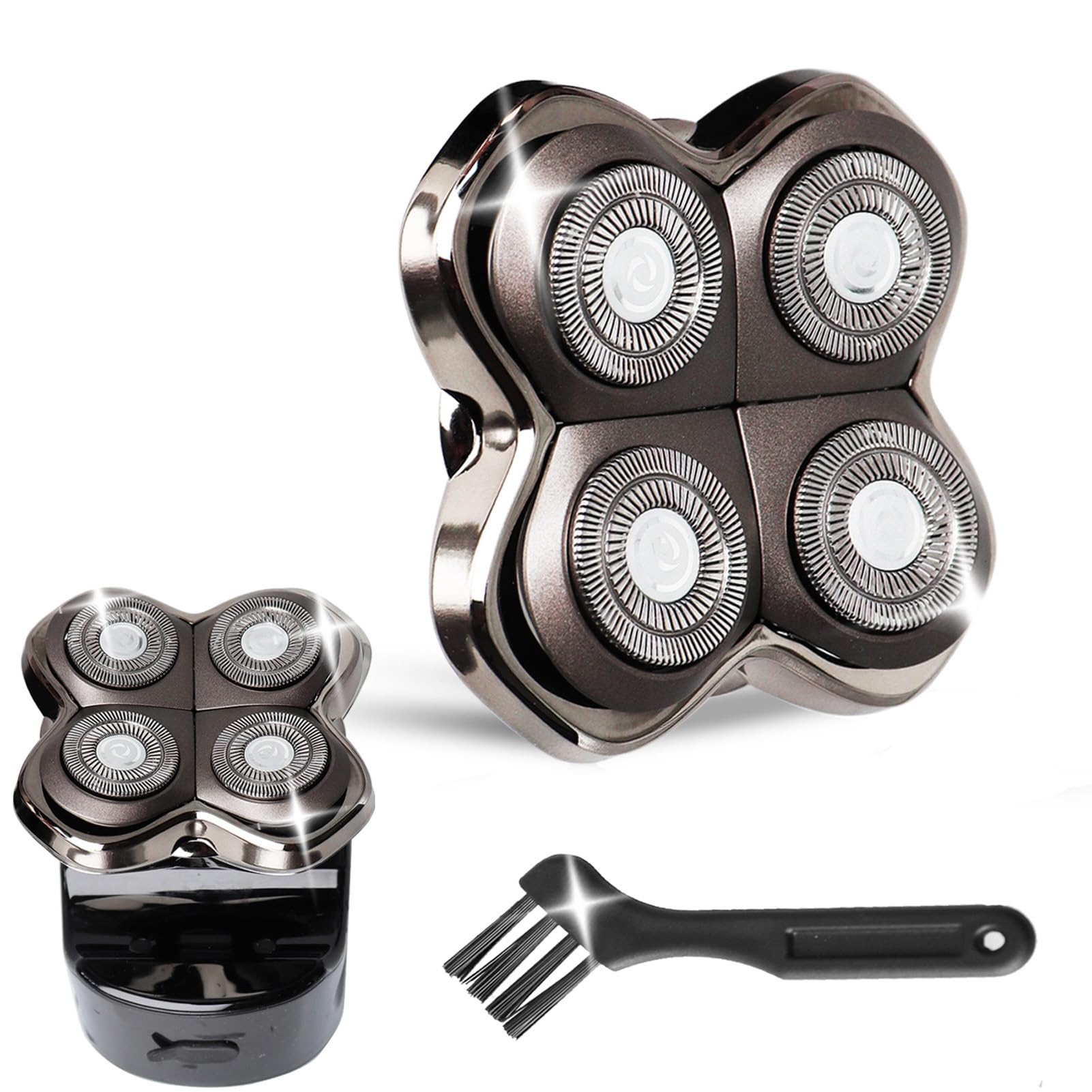 GORLENT Pro 4 replacement head for quick swap and smooth, close shave.