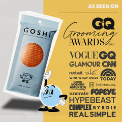 GOSHI en acción con gel de baño, genera espuma rica y agradable.