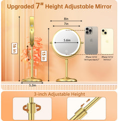 Gospire 1x/10x magnification mirror for precise makeup and grooming tasks