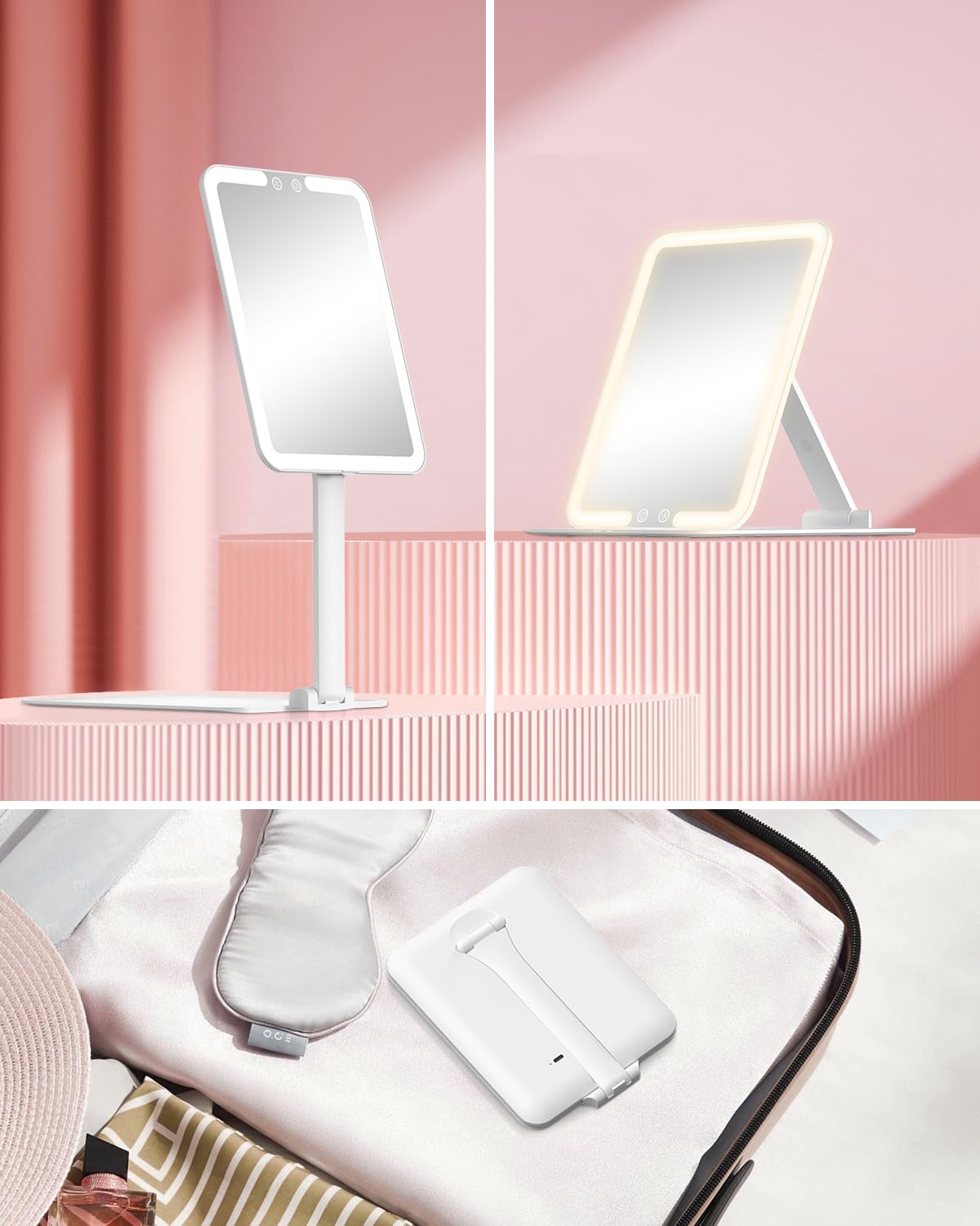 Gospire illuminated mirror ideal as a gift for beauty lovers
