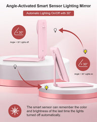 Gospire LED lighting with three colors provides flattering, true-to-life illumination.